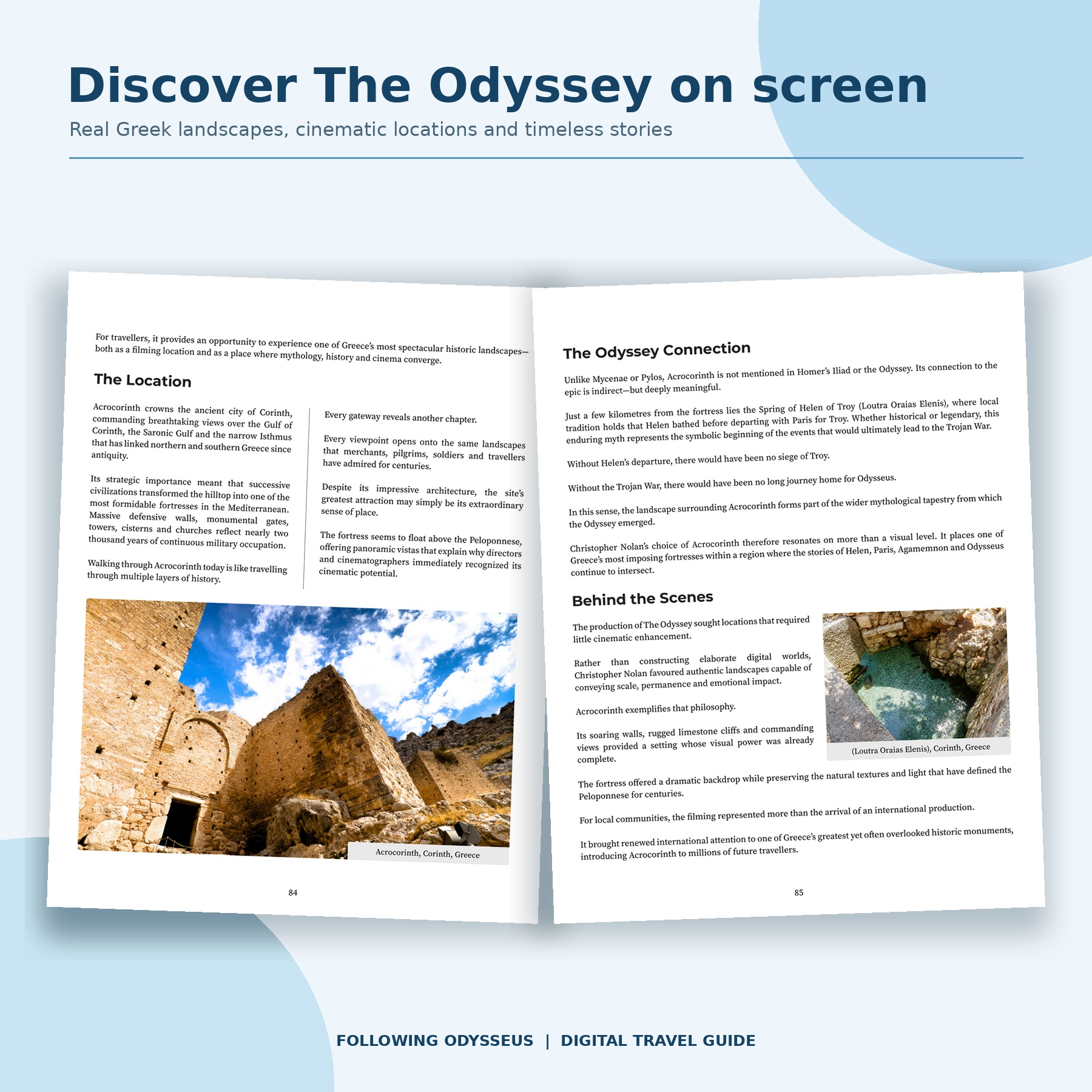 Odyssey filming locations preview