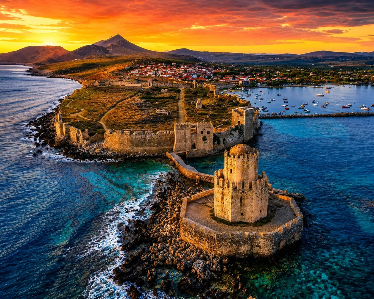 Methoni Castle on a 10 day Greece itinerary through the Peloponnese
