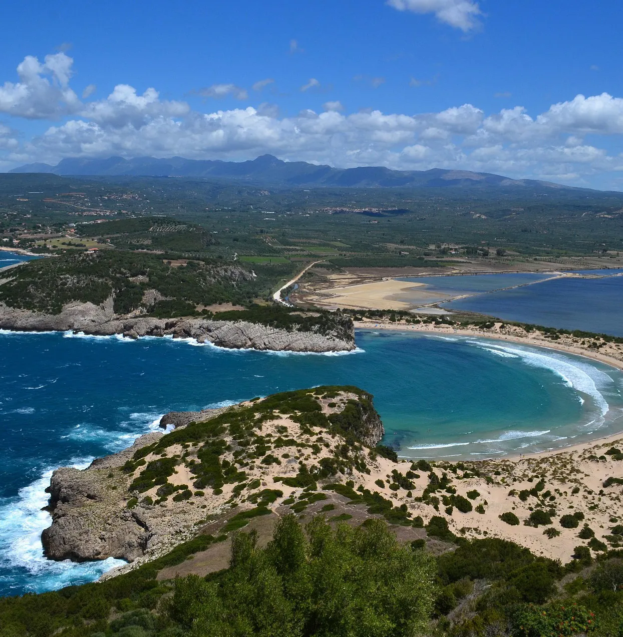 Voidokilia Beach on a Peloponnese Greece road trip